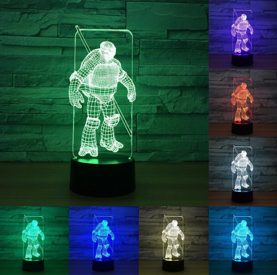 Luminaire 3D Tortue Style Combattant
