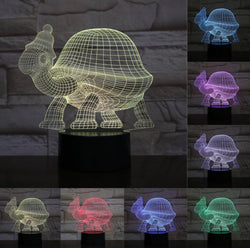 Luminaire 3D Tortue Hivernal