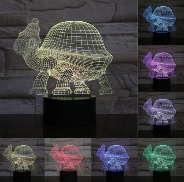 Luminaire 3D Tortue Hivernal