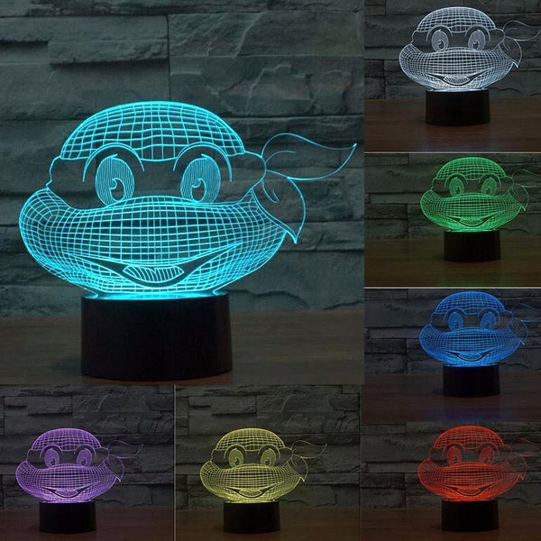 Luminaire 3D Tortue Style Ninja