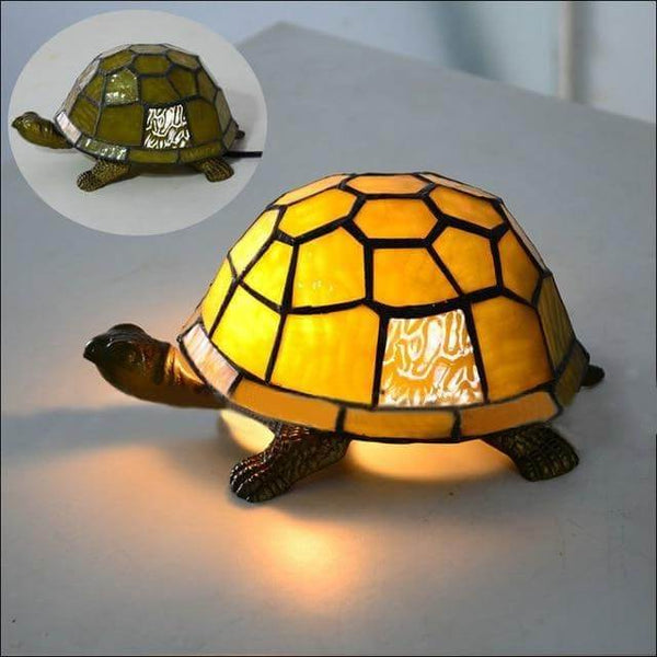 Lumière Tortue Peinture Verre