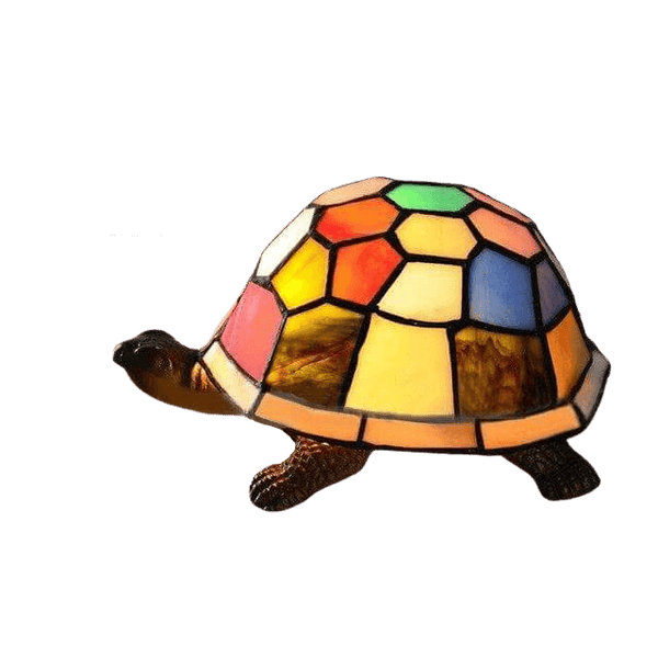 Lampe Tortue Verre Coloré