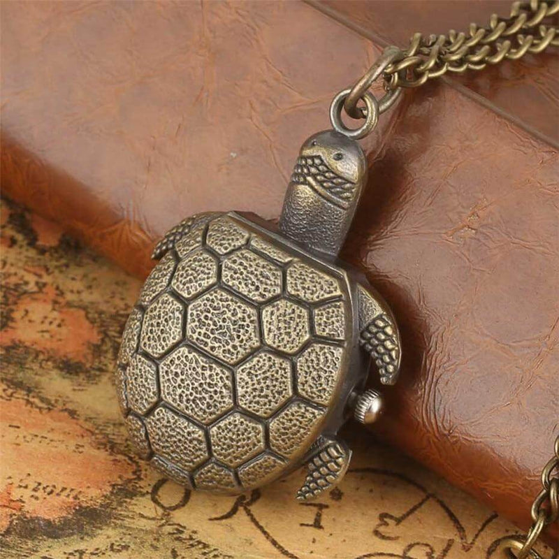 Montre Tortue Bronze avec sa chainette