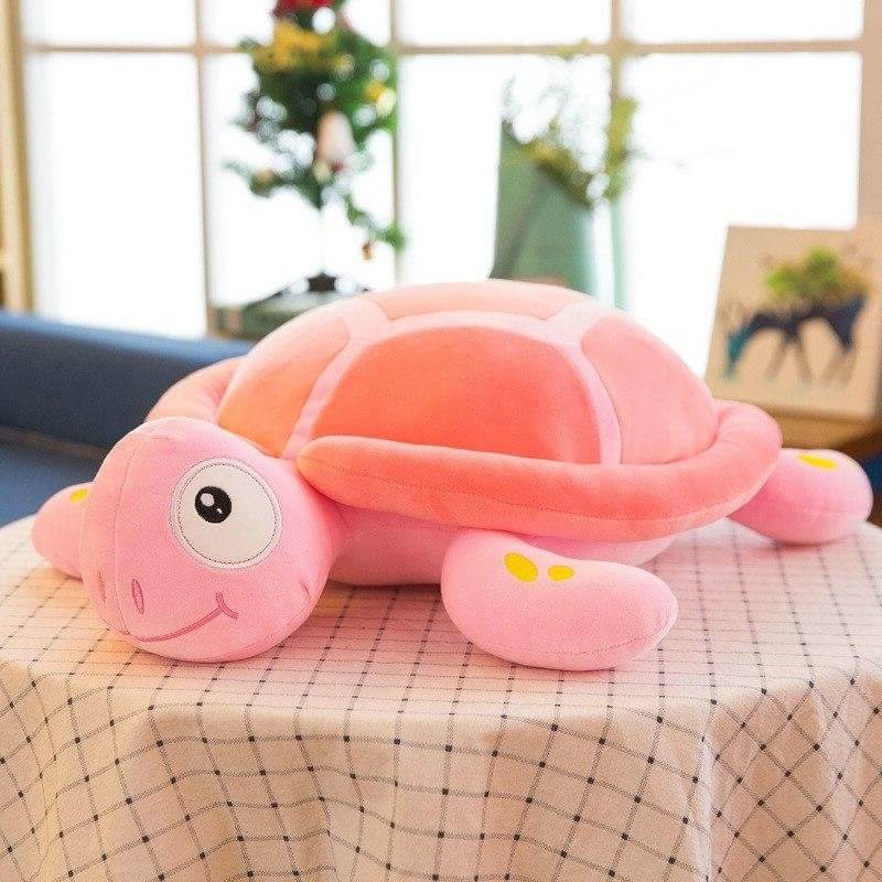 Doudou Tortue Loupiot Rose