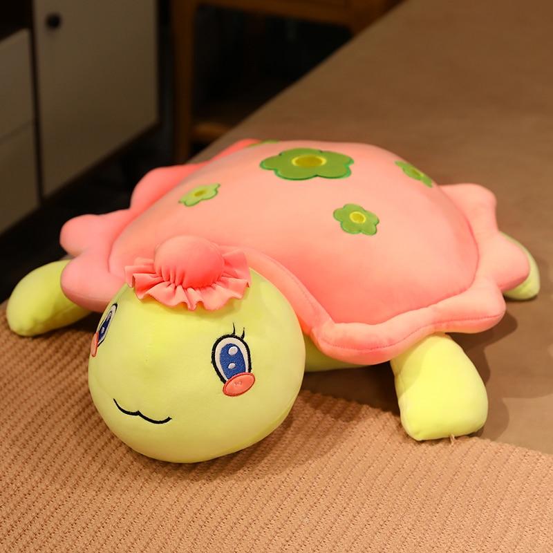 Grande-peluche-tortue-rosette