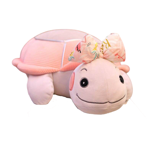 Peluche Tortue Noeud Noeud Violet