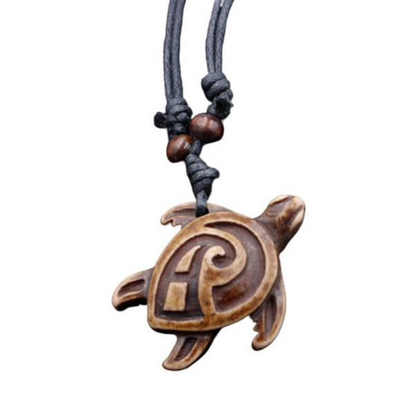Pendentif Tortue Bois Marin Marron