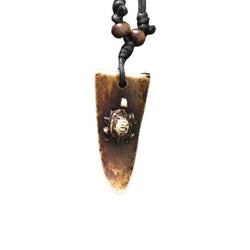 Pendentif Tortue Bois Surf Marron