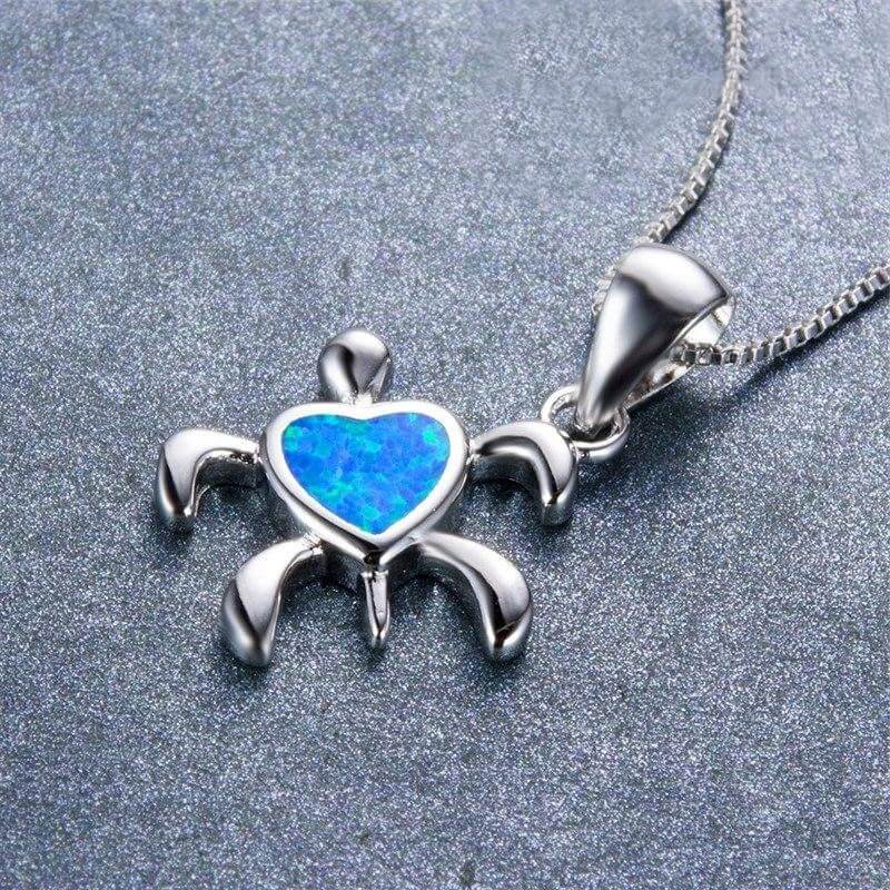 Pendentif Cou Tortue modèle Amour