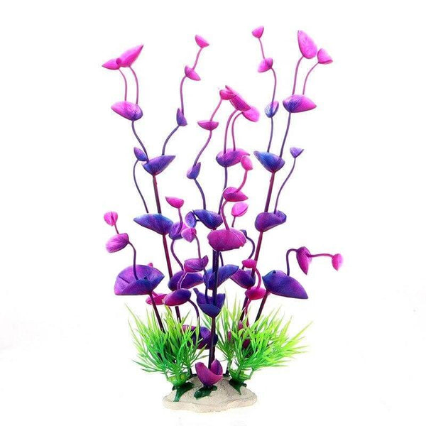 Plante Aquarium factice fleurie