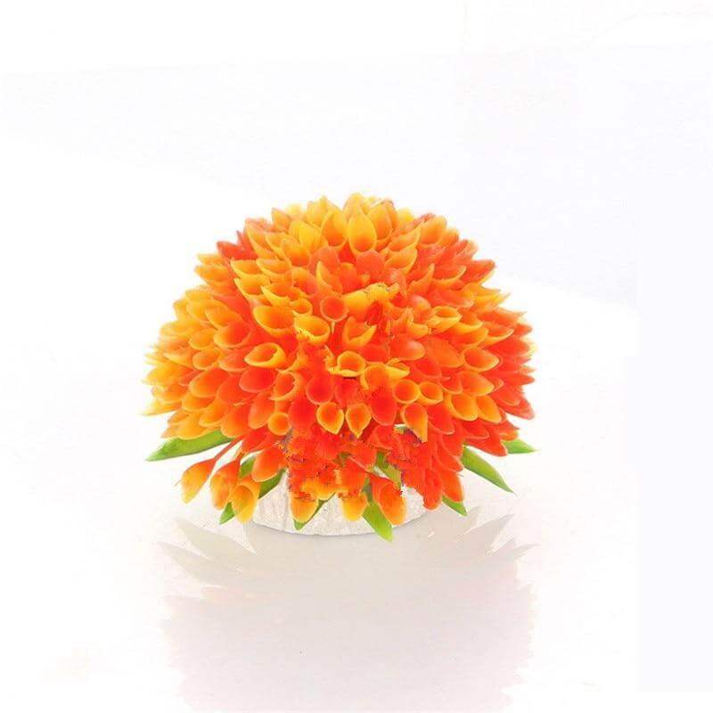 Plante plastique pour Terrarium Autonome orange