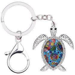 Porte Clés Tortue modèle Fleur