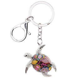 Porte Clés Tortue modèle Fleurit