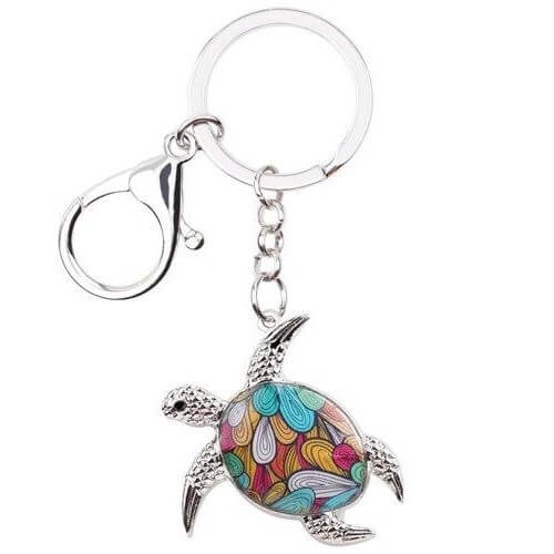 Porte Clés Tortue modèle Pétales