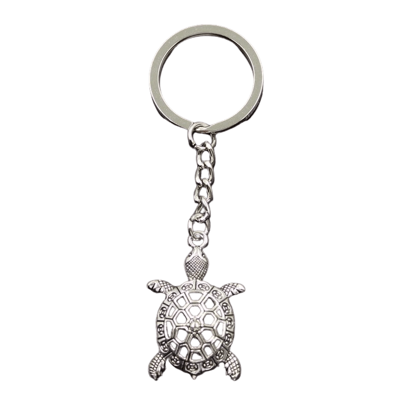 Porte-clé Tortue Échappée couleur Argent