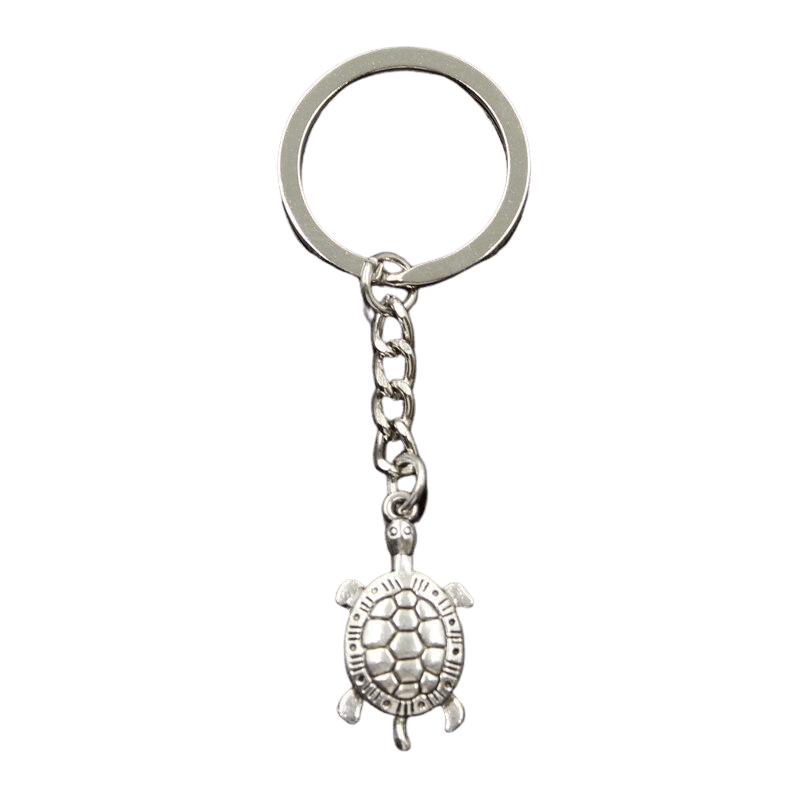 Porte-clé Tortue Mini couleur Argent