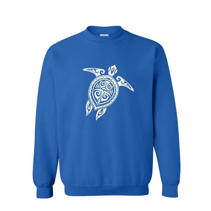 Pull Tortue Maori Bleu