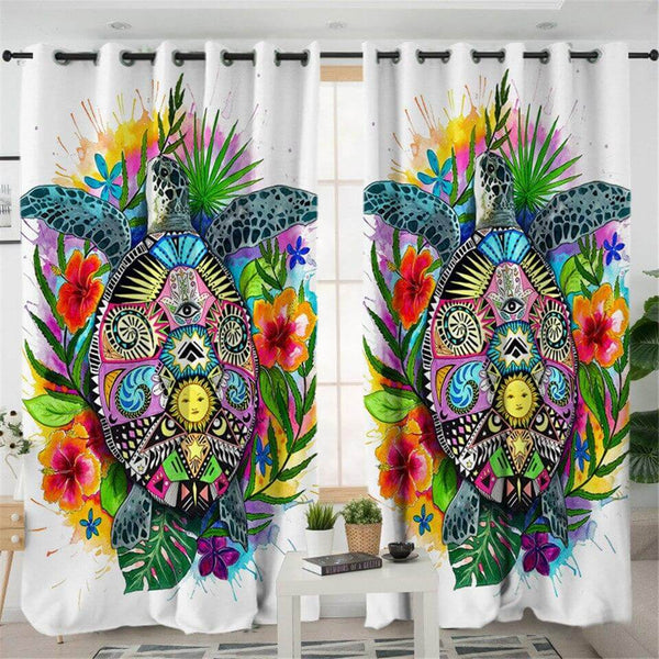 Draperie Tortue Fleurit