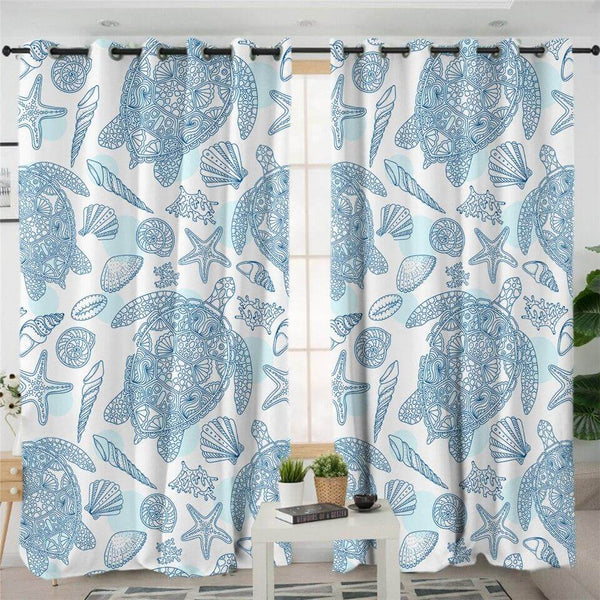 Draperie Tortue Richesse Marine