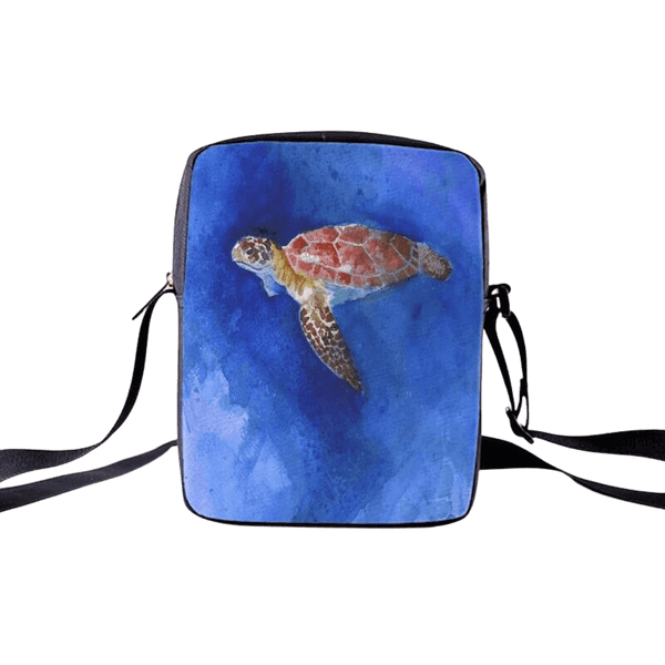 Sacoche Lanière Tortue Bleu Mer