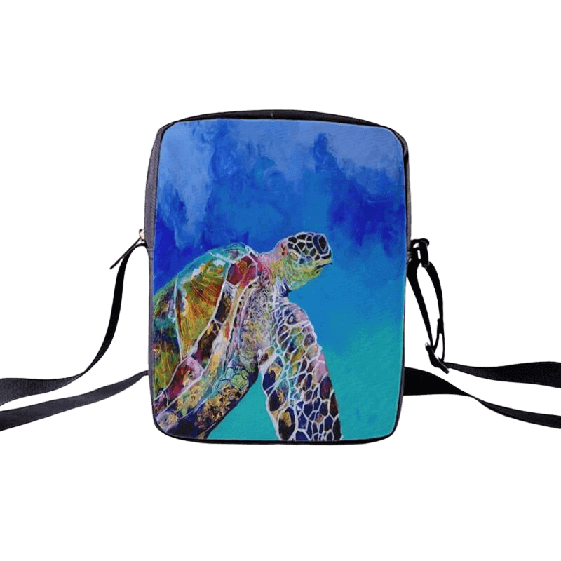 Sacoche Lanière Tortue Vue Marine