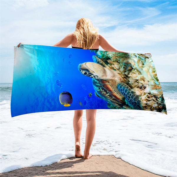 Serviette de Plage Tortue Douceur