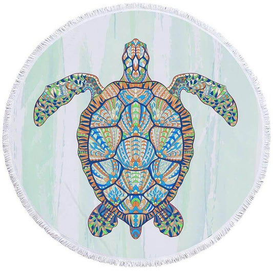 Serviette de Bain Tortue Mosaique