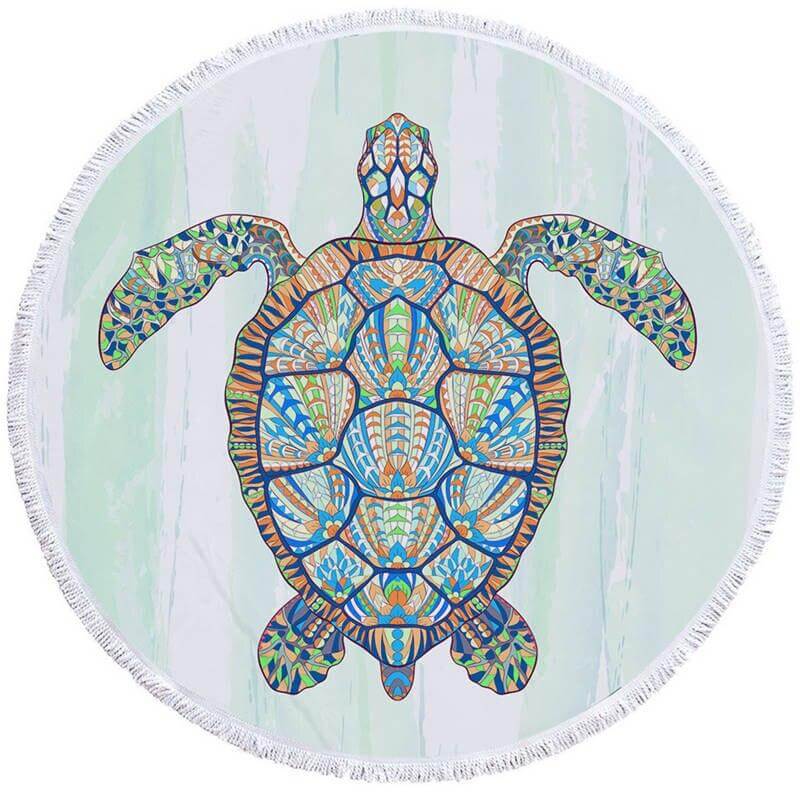 Serviette de Bain Tortue Mosaique