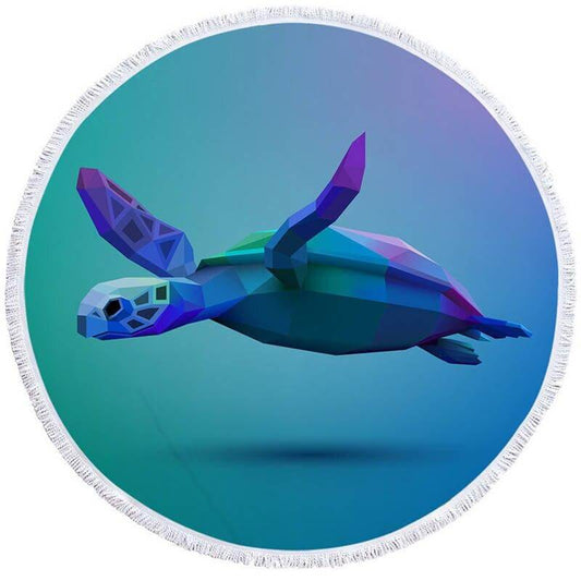 Serviette de Bain Tortue Origami