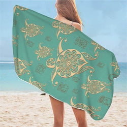 Serviette de Plage Tortue Piscine