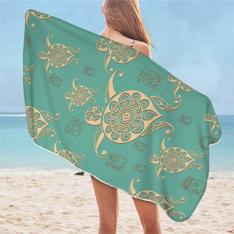 Serviette de Plage Tortue Piscine