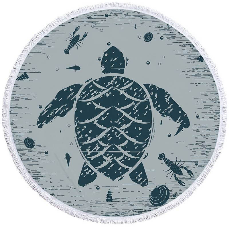 Serviette de Bain Tortue Symbolique
