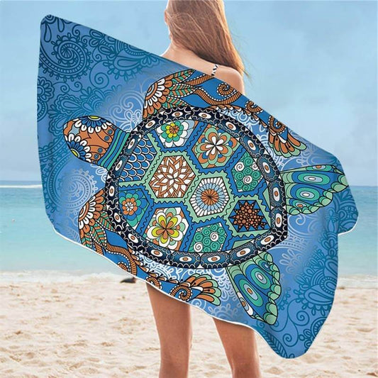 Serviette de Plage Tortue Vintage