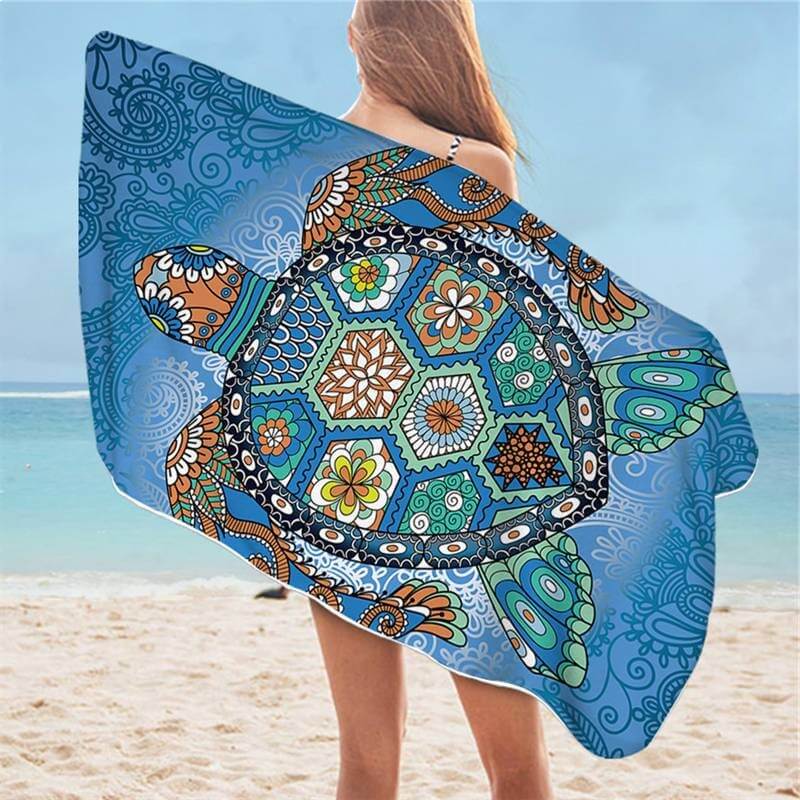 Serviette de Plage Tortue Vintage