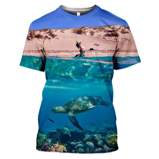 T Shirt Tortue modèle Calme