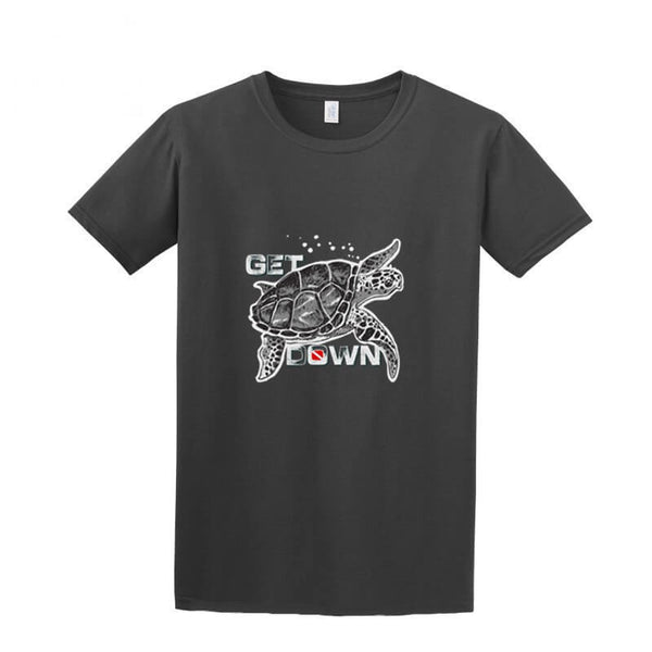 T Shirt Tortue modèle Get Down Charbon