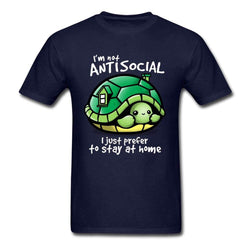 T Shirt Tortue modèle Humour Bleu foncé