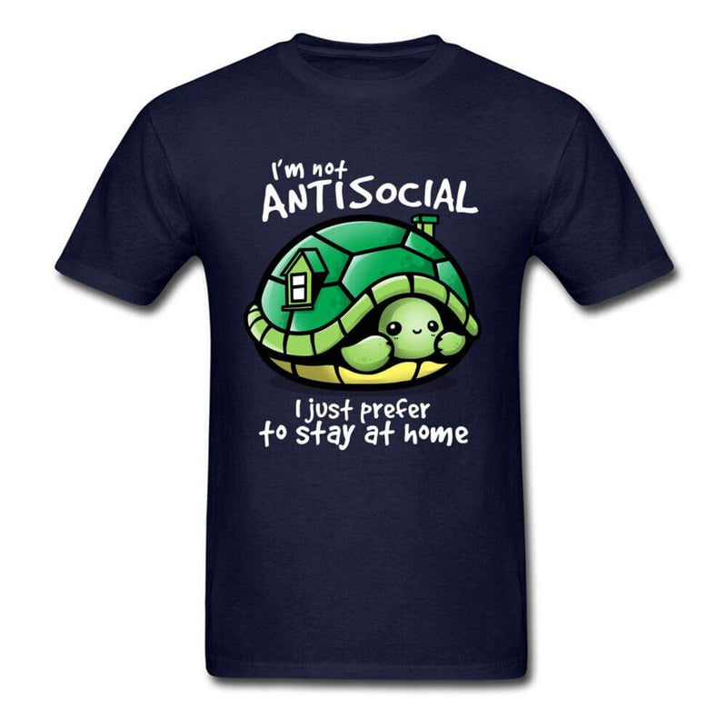 T Shirt Tortue modèle Humour Bleu foncé