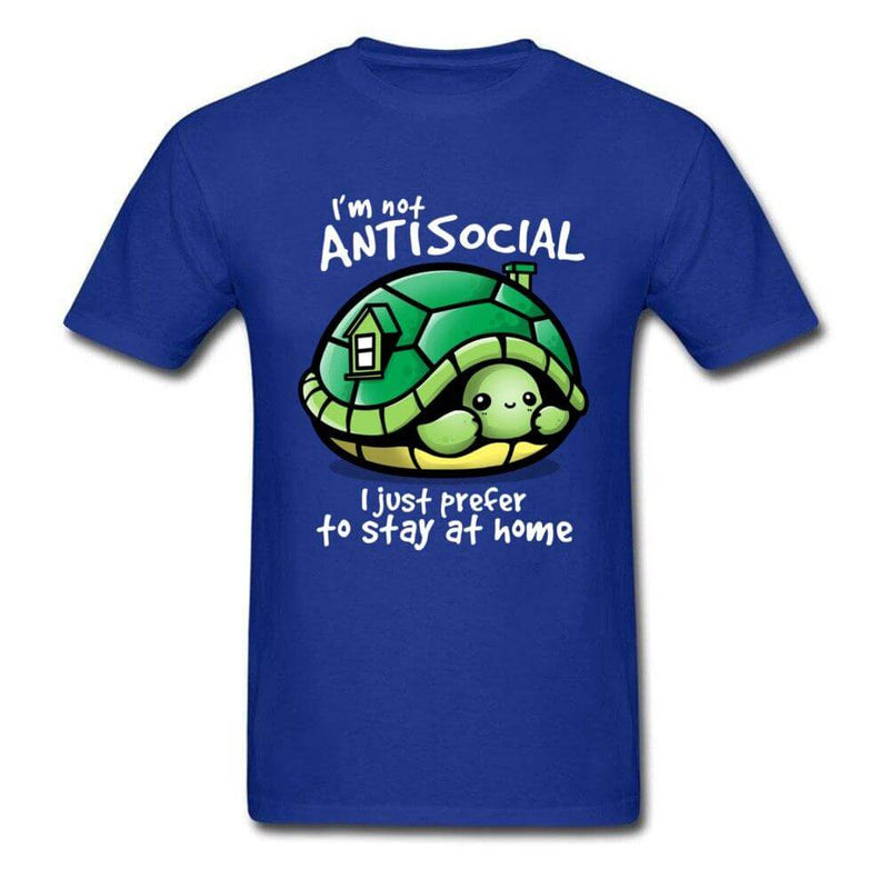 T Shirt Tortue modèle Humour bleu