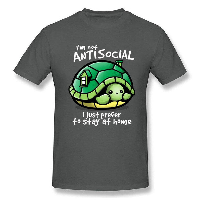 T Shirt Tortue modèle Humour gris