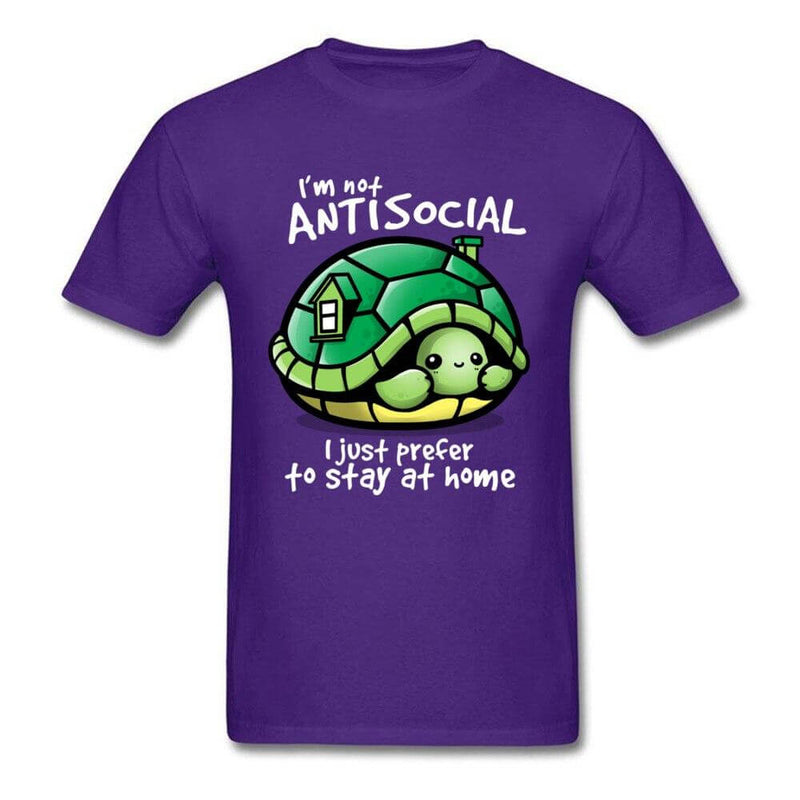 T Shirt Tortue modèle Humour Violet