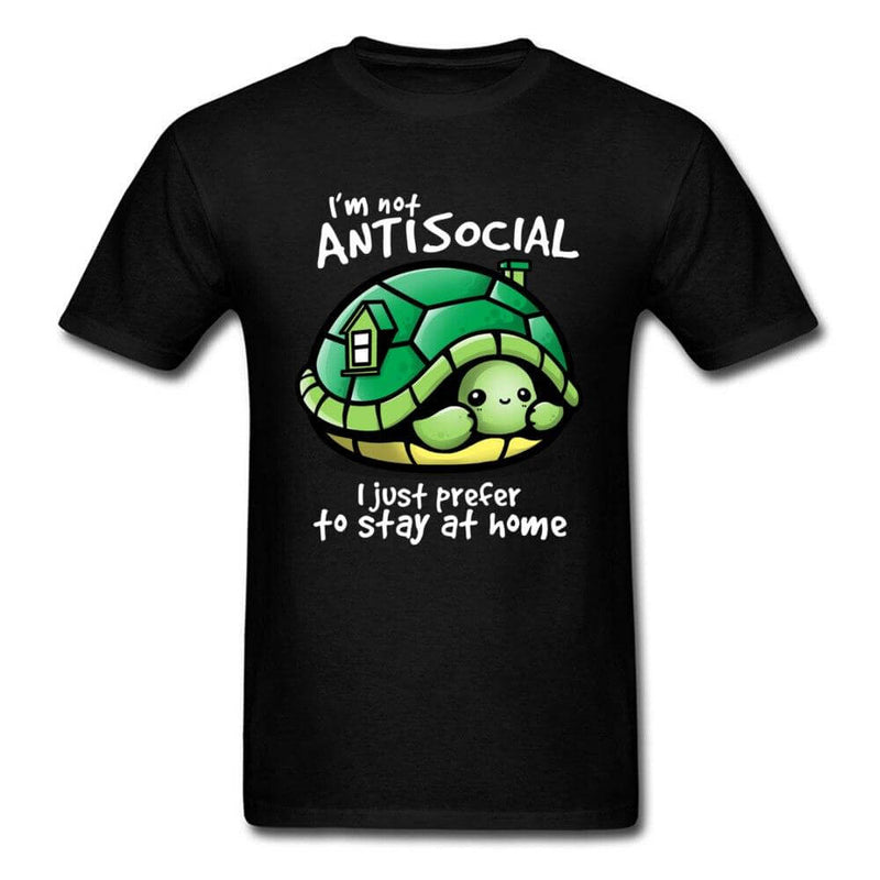 T Shirt Tortue modèle Humour Noir