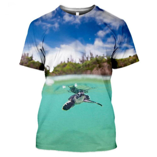 T Shirt Tortue modèle Paisible