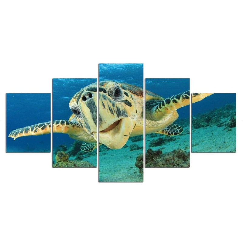 Tableau décoratif portrait Tortue Profondeur