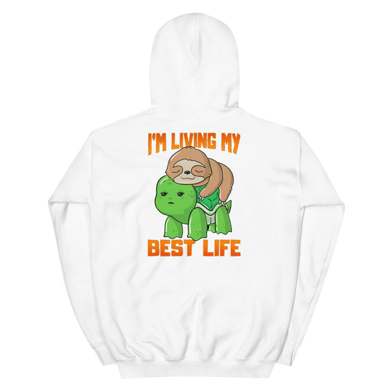 pull tortue best life blanc