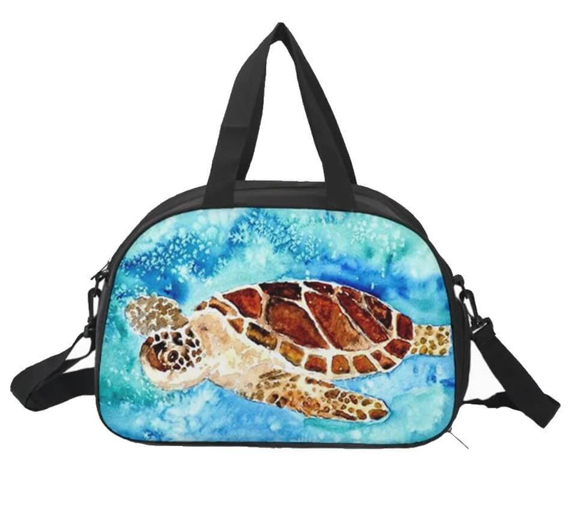 Sac bandoulière tortue style peinture 