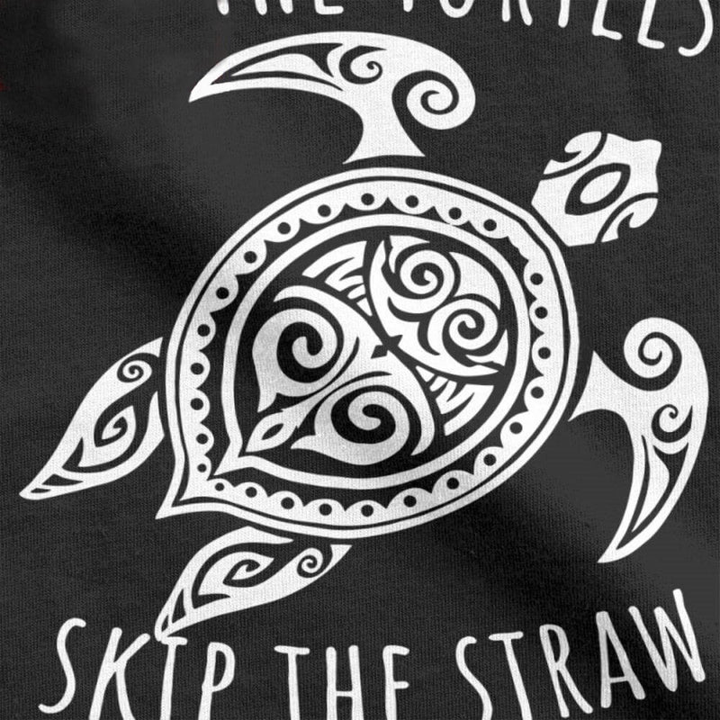 T Shirt Tortue modèle Save the Turtles Logo Noir