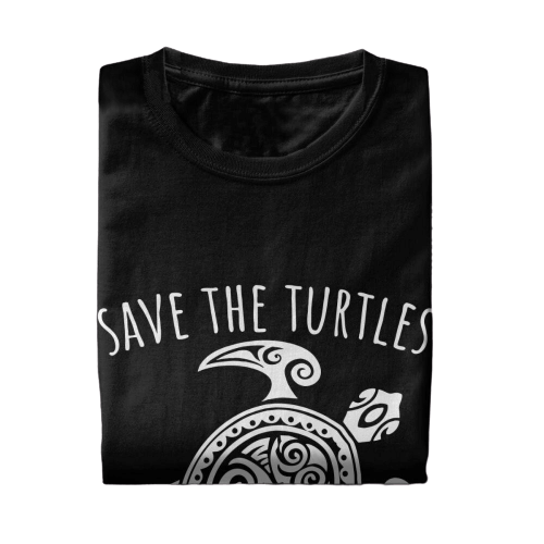 T Shirt Tortue modèle Save the Turtles visuel