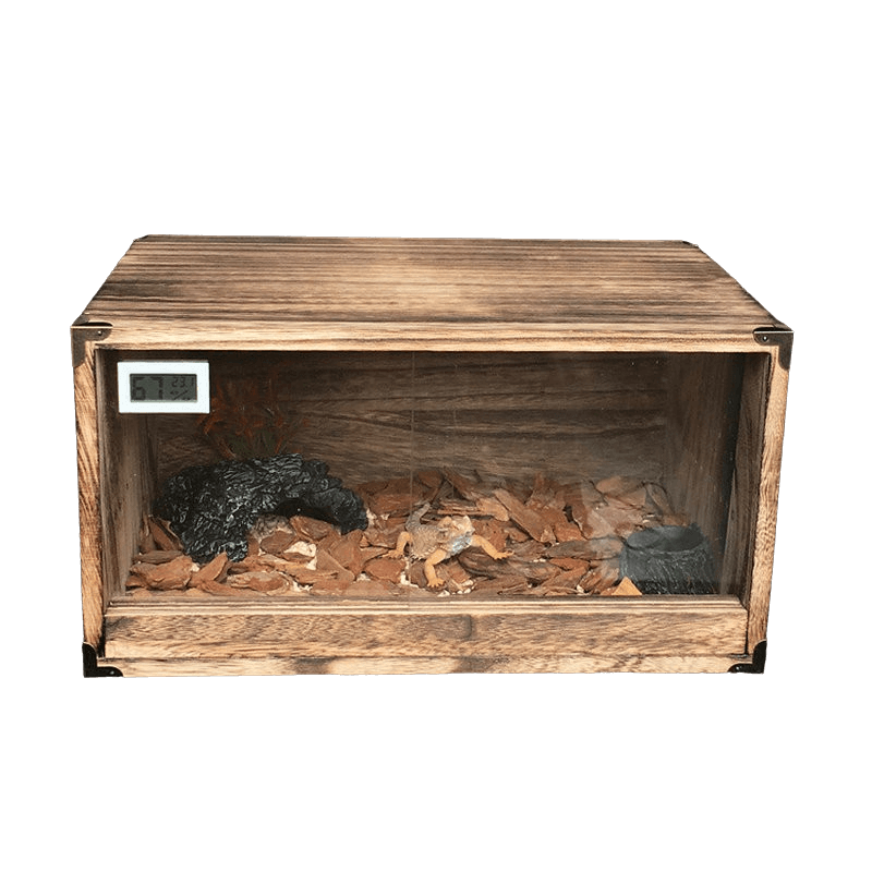 terrarium hygromètre en bois